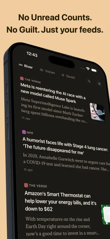Current - RSS Feed Reader screenshot 1 of 8
