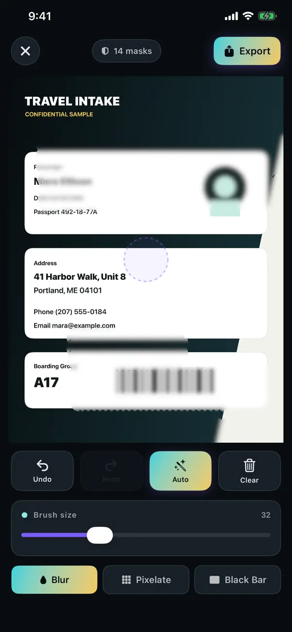 Screenshot #3 pour Redact Shield