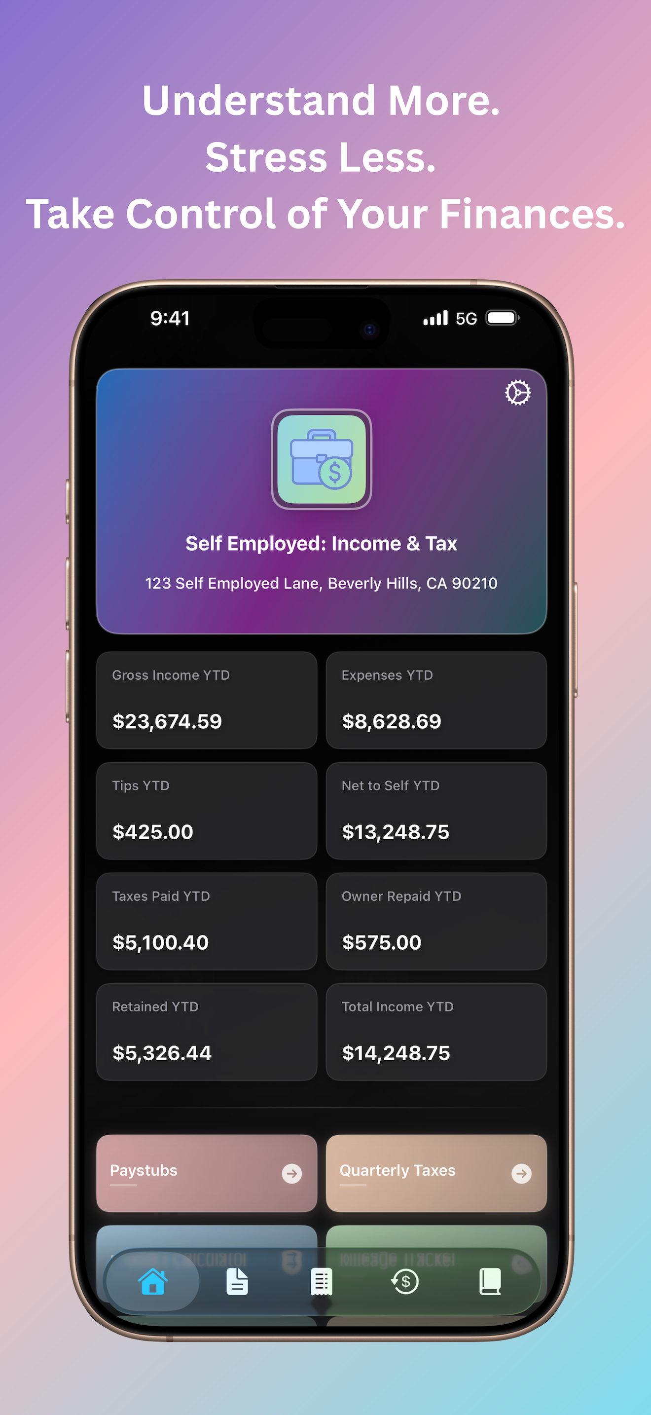 Self Employed: Income & Tax
