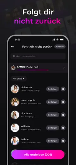Screenshot von Unfollowers: Followers Tracker auf dem iPhone 2
