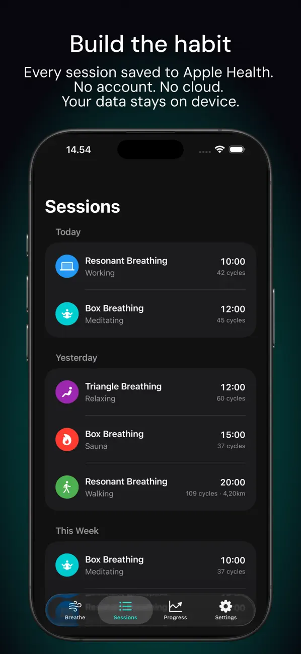 #5. Pust Focus - Breathing (iOS) Podle: Michael Justesen