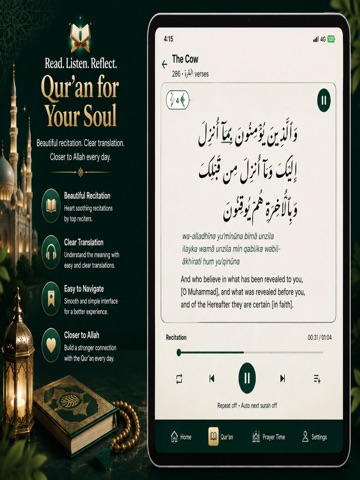 Deen Buddy - Quran & Hadith iPad screenshot