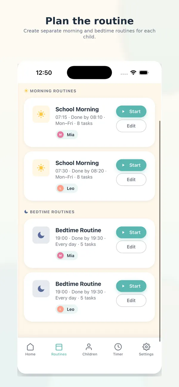 Screenshot #2 pour Little Routine Timer
