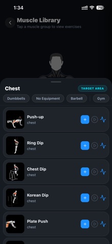 Fitblues iPhone screenshot