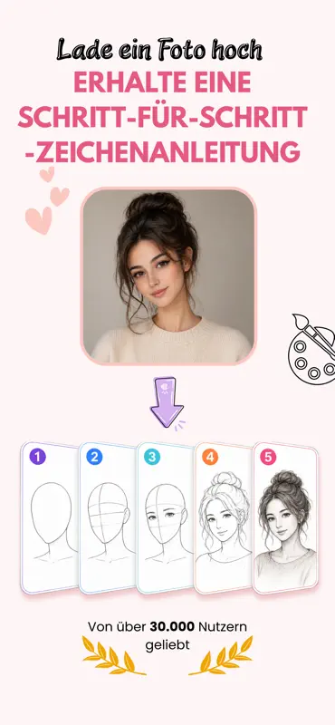 Sketch Steps: AI Loomis Draw screenshot 1 of 6