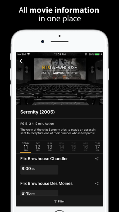 Flix Brewhouse Mobile App Screenshot