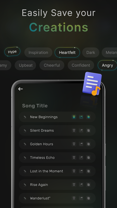 AI Lyrics Generator & Rap Song Screenshot