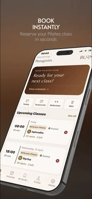 Burn Pilates Club screenshot 1