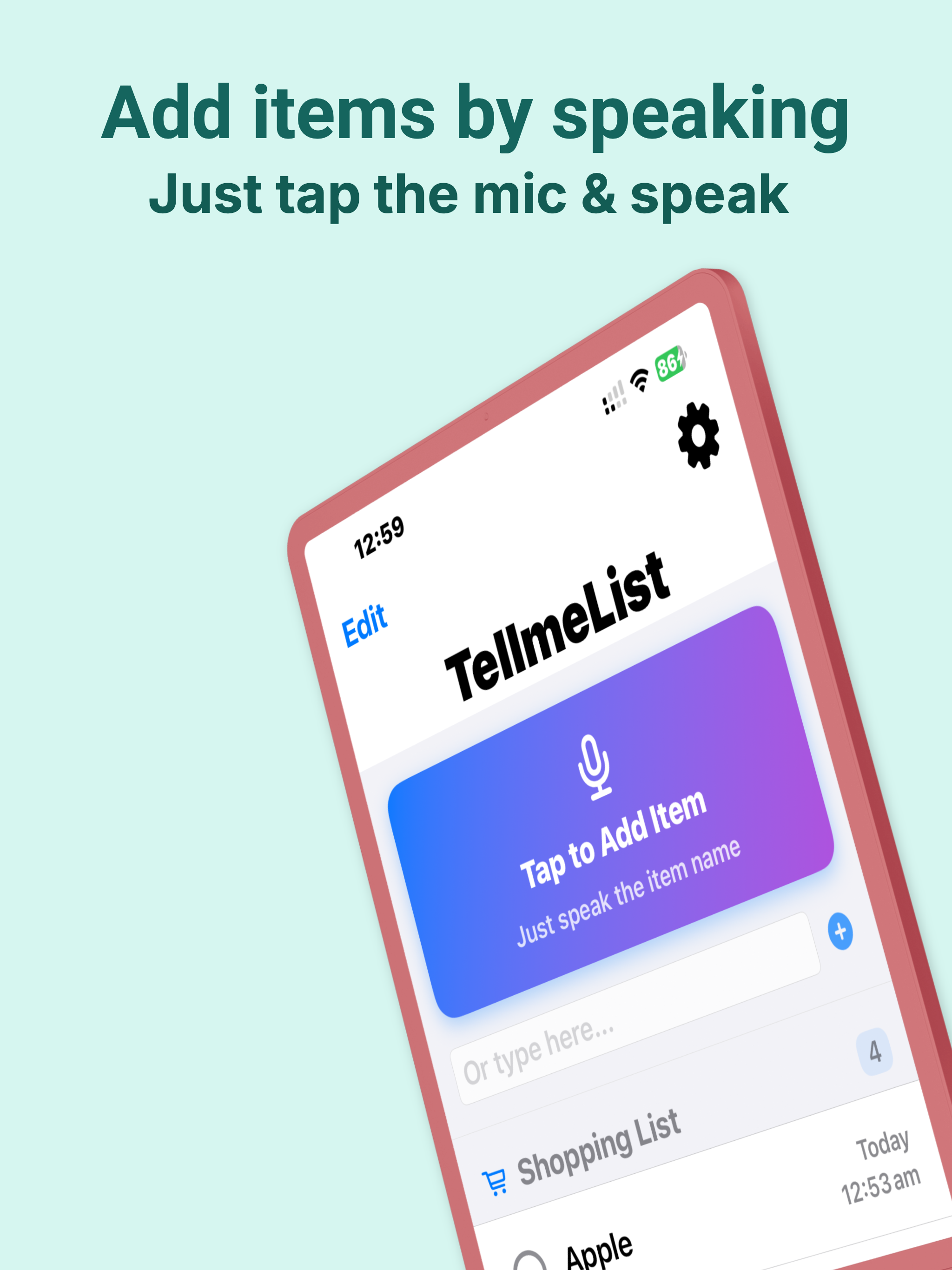 Tellmelist-Voice Shopping List screenshot 11