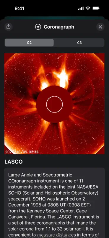 Solar Weather - Space Forecast screenshot 8 of 10