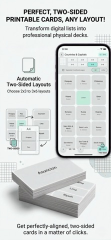 Print Flashcards: Double Sided Screenshot 2 of 6