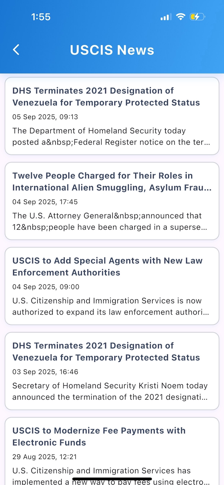 U.S. Immigration Case Tracker screenshot 9