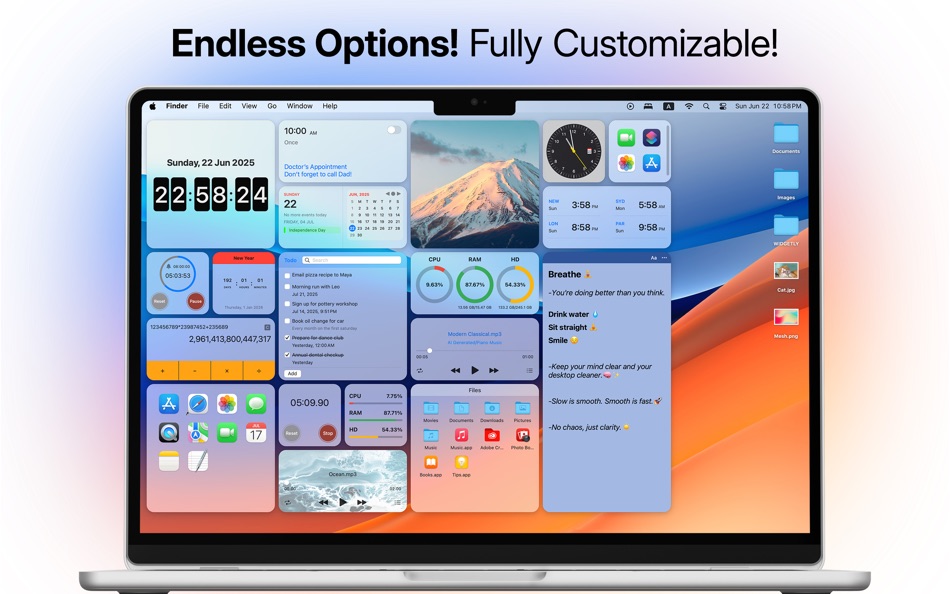#5. MacWidget - Desktop Widgets (macOS) 由: Best App Limited