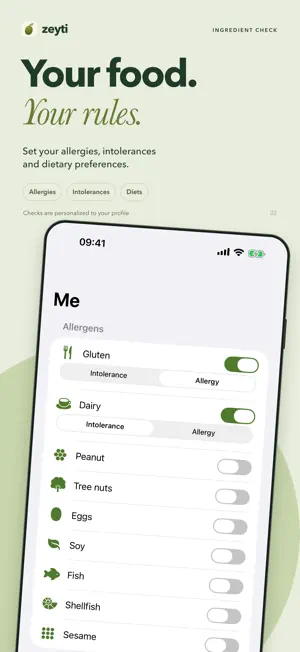 Zeyti: Food Allergy Scanner screenshot 2
