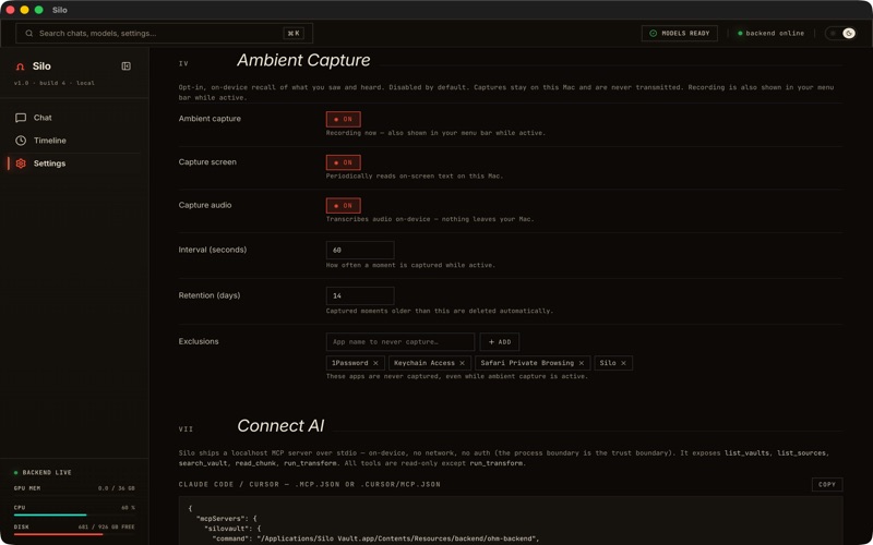 Silo Vault screenshot