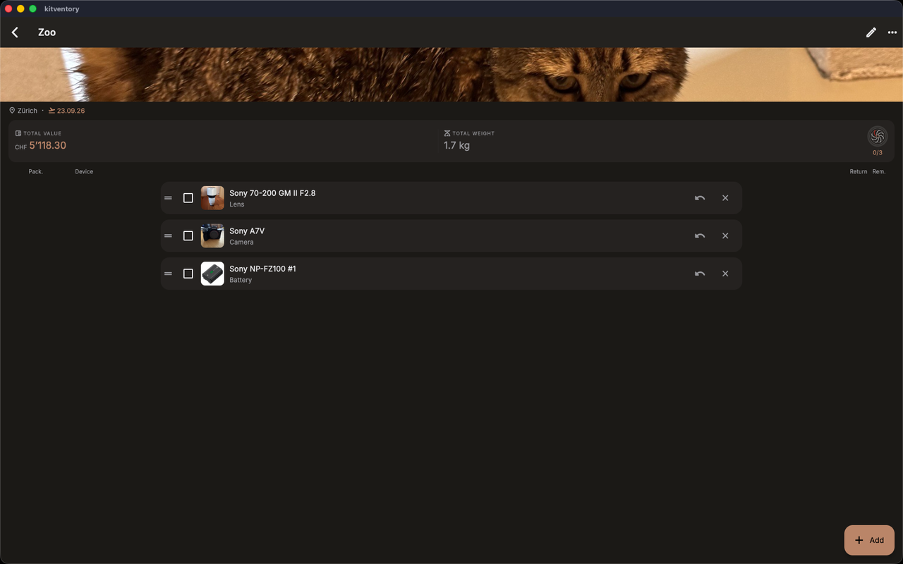 Kitventory screenshot 13