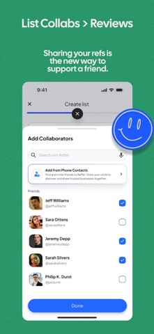 Reffer App screenshot