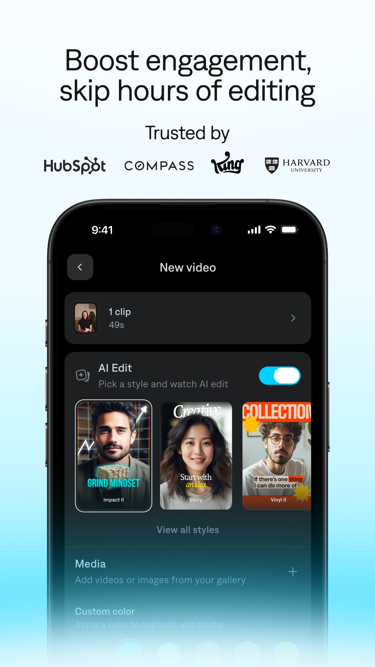 Screenshot 2 of Captions: AI Edits Your Video