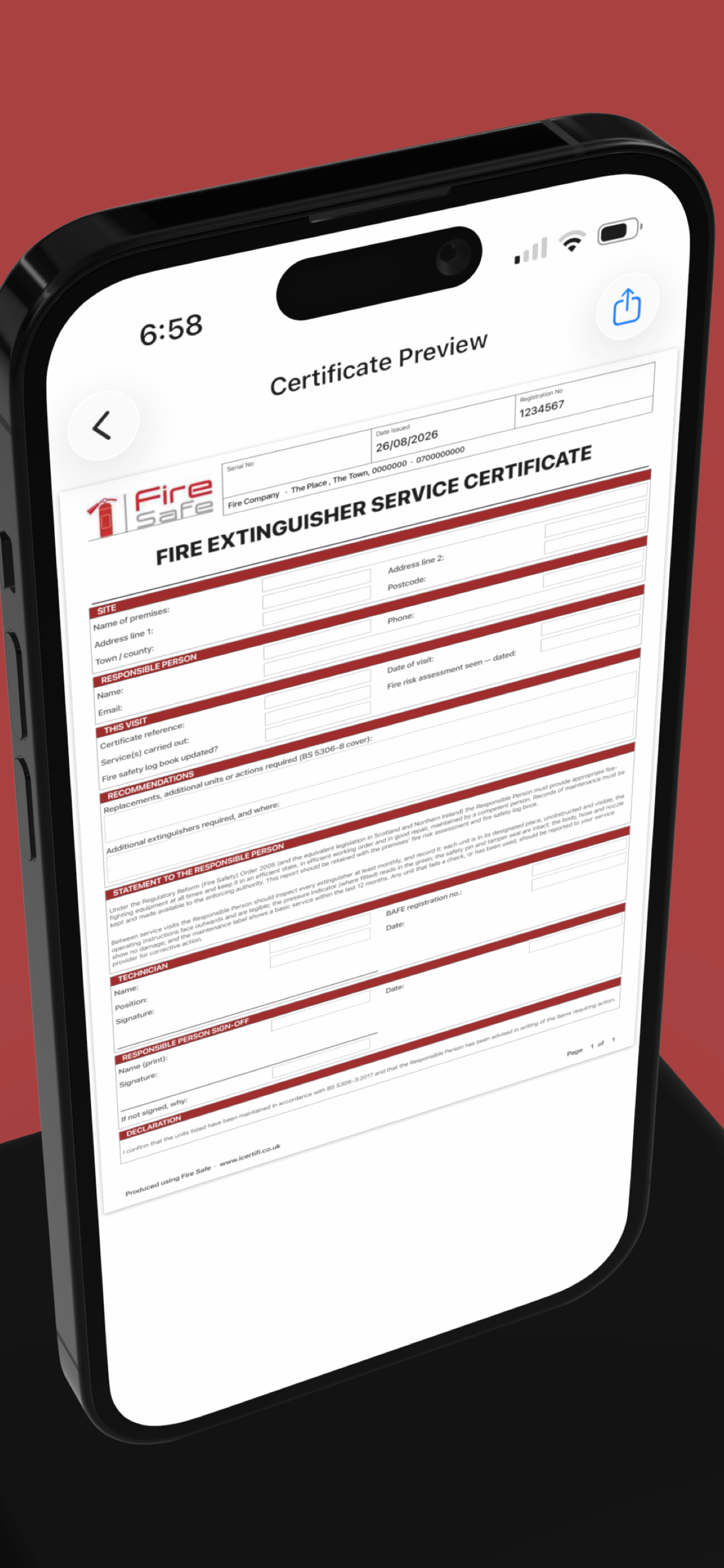 Fire Safe screenshot 2