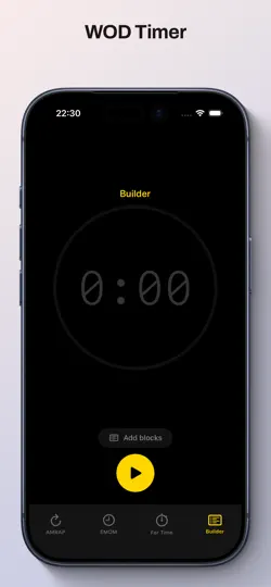 Capture d'écran de Timer WOD sur iPhone 4