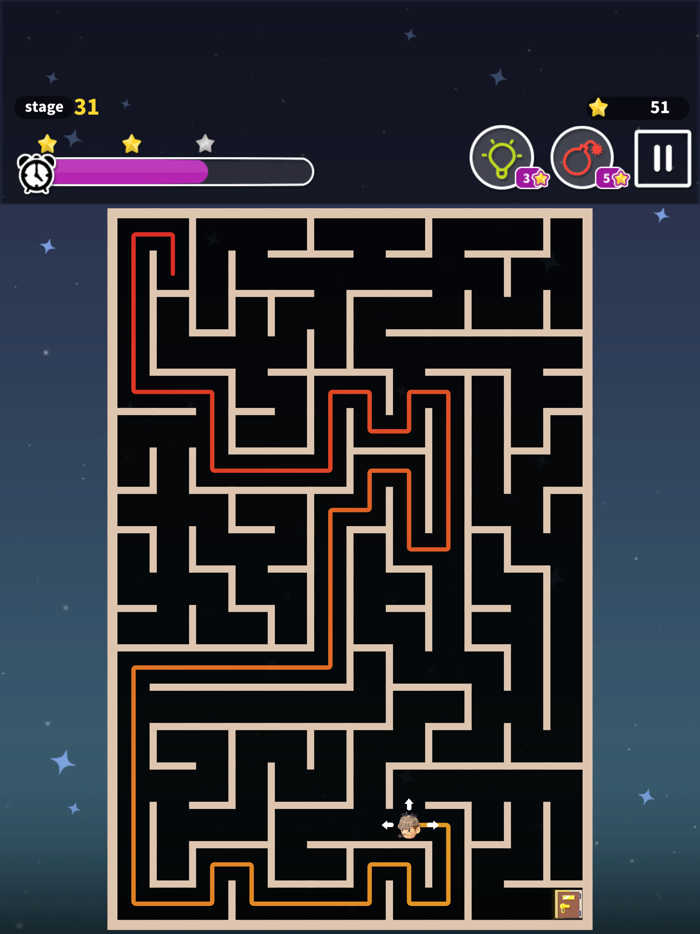 Maze game classic fun puzzle
