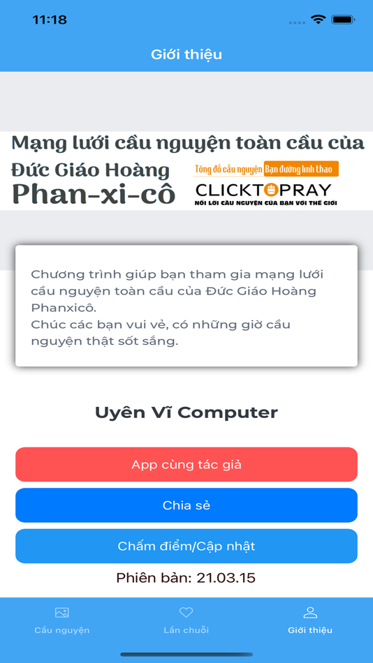 #1. Tông đồ cầu nguyện (iOS) Podle: Thanh Vi Banh