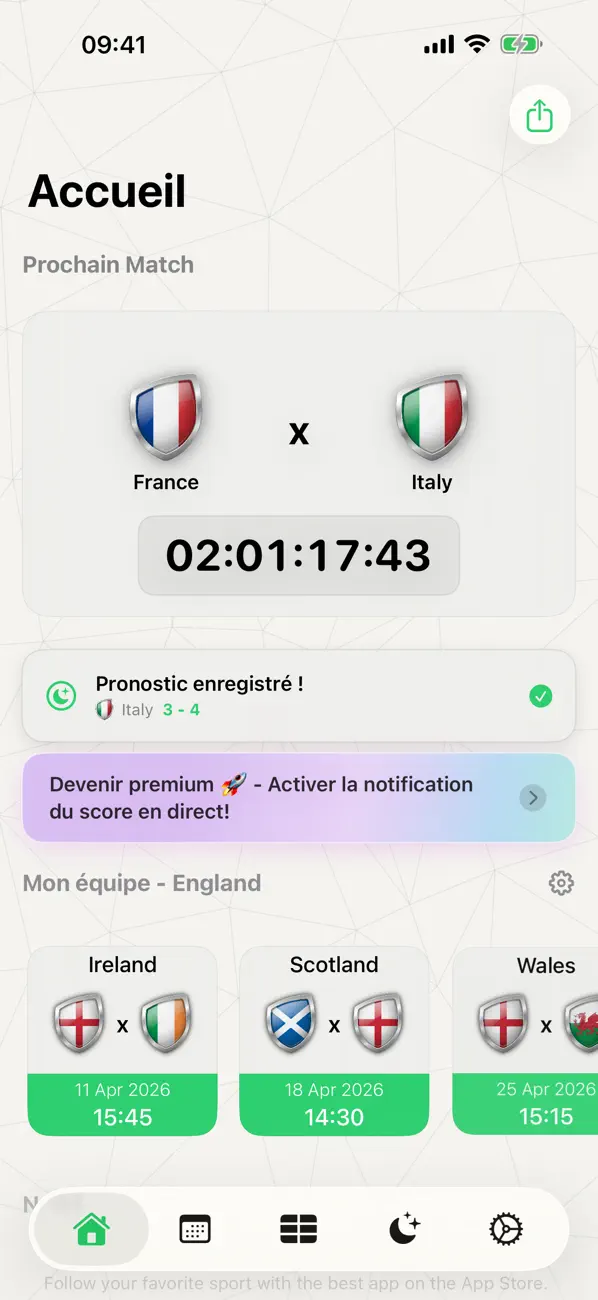 Screenshot #2 pour 6 Nations - Scores Rugby Live