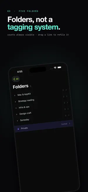 Emily: minimal bookmark saver screenshot 2