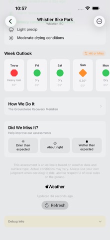 Ridewise - Ride Conditions screenshot