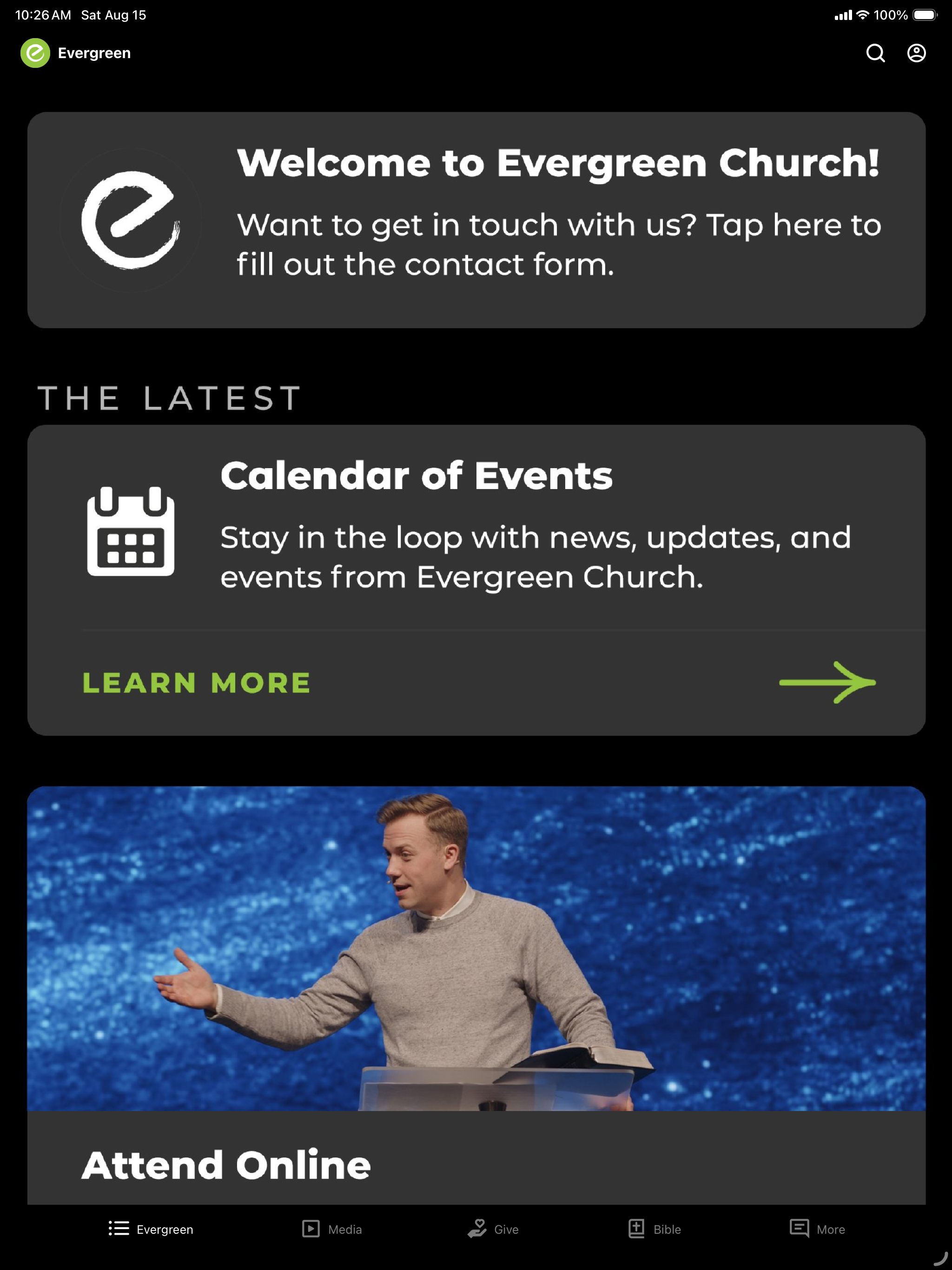 Evergreen Church screenshot 5