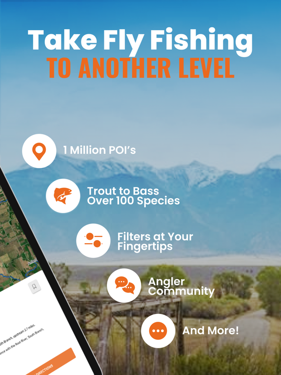 FlyFishFinder Fly Fishing Maps iPad screenshot 2 - Sports app