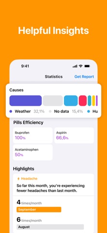 Headache sensitivity tracker Screenshot 3 of 5