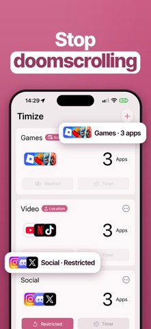 Timize: App Blocker & Focus Screenshot 1 of 6