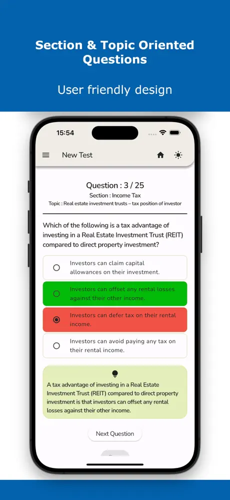 Taxation Technicians Exam Test Screenshot 1