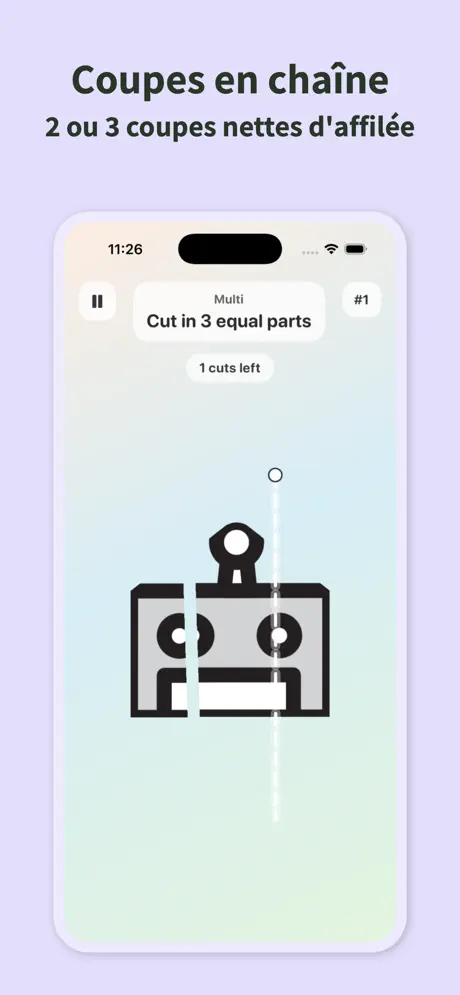 Slice It Perfect: Puzzle Coupe — capture d'écran iPhone 5