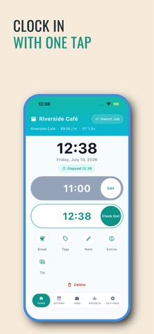 Shift Tracker - Quick Entry Screenshot 1 of 5