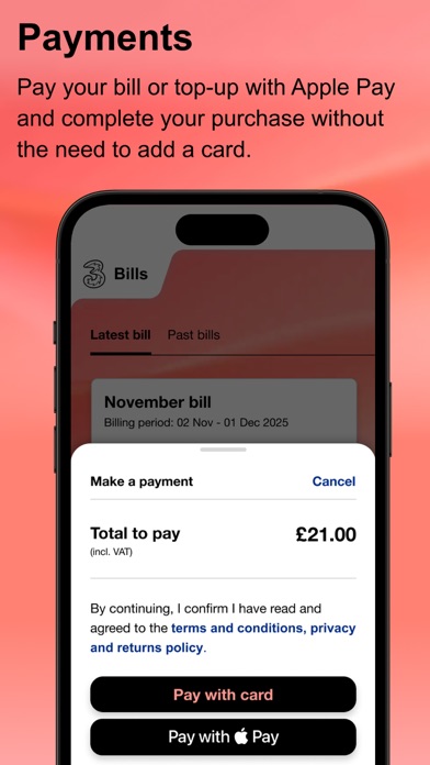 Three iPhone screenshot 5 - Utilities app