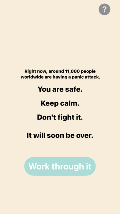 Screenshot #1 pour PanicAide: Panic Attack Relief