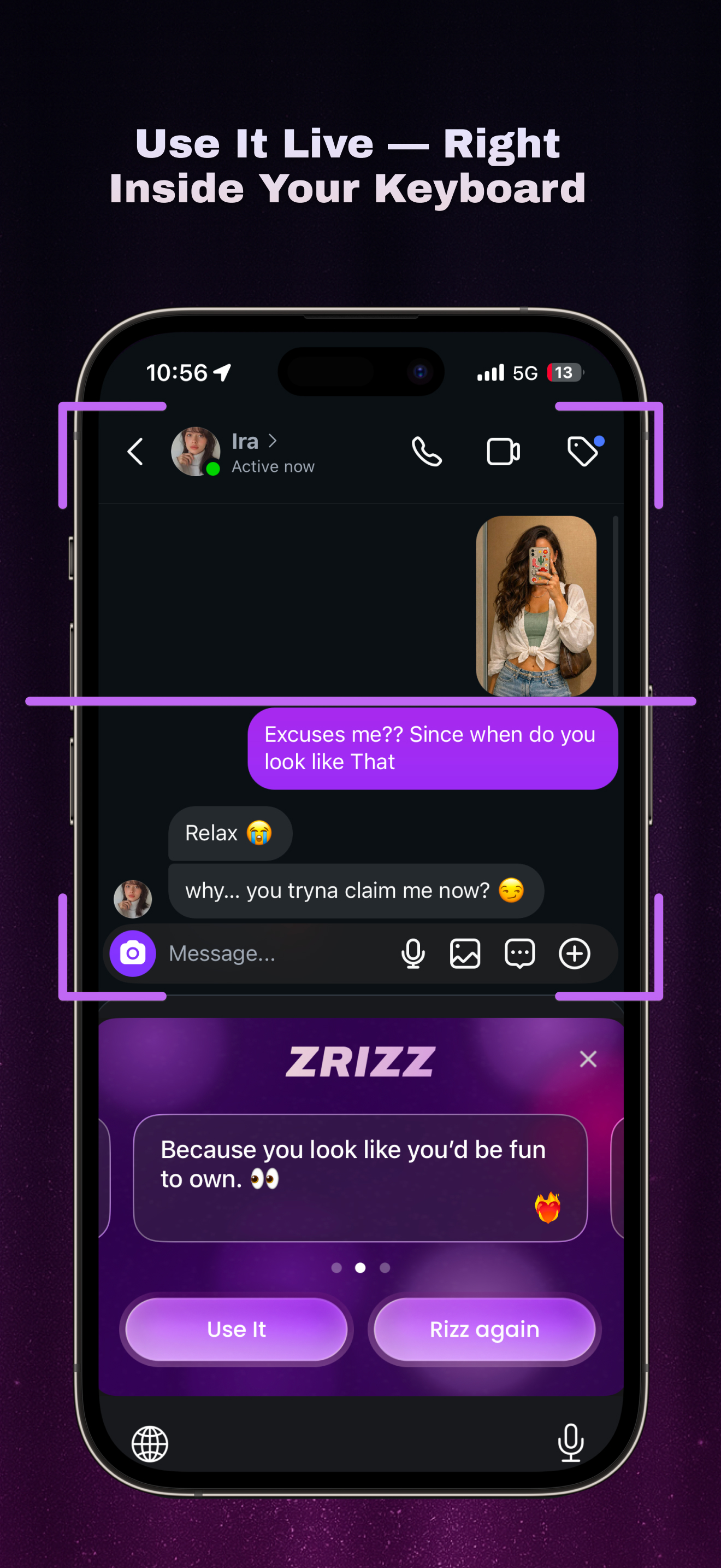Rizz AI: Flirt Texting Wingman screenshot 3