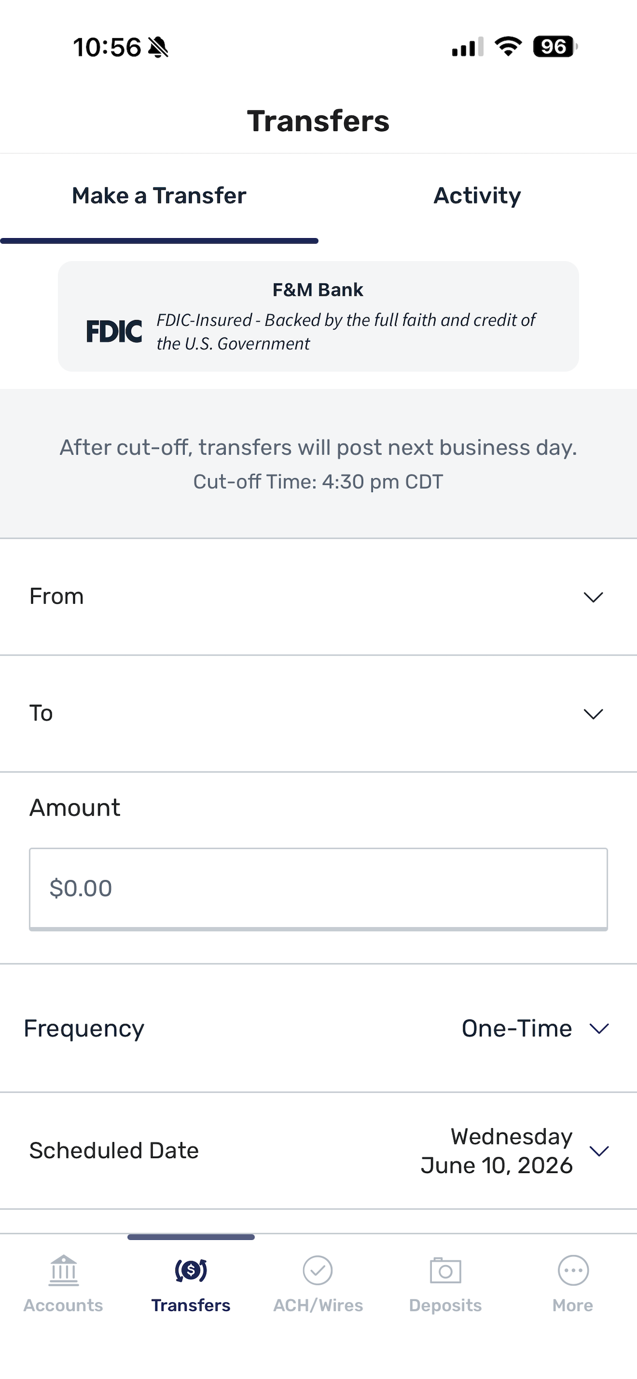 F&M Bank On The Go
