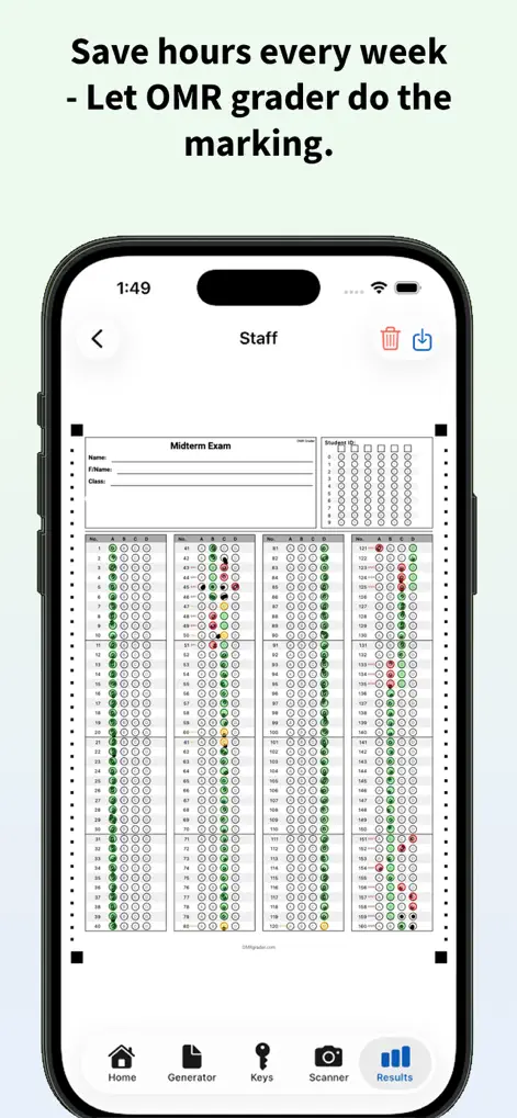 OMR Sheet Scanner - Education App | MWM