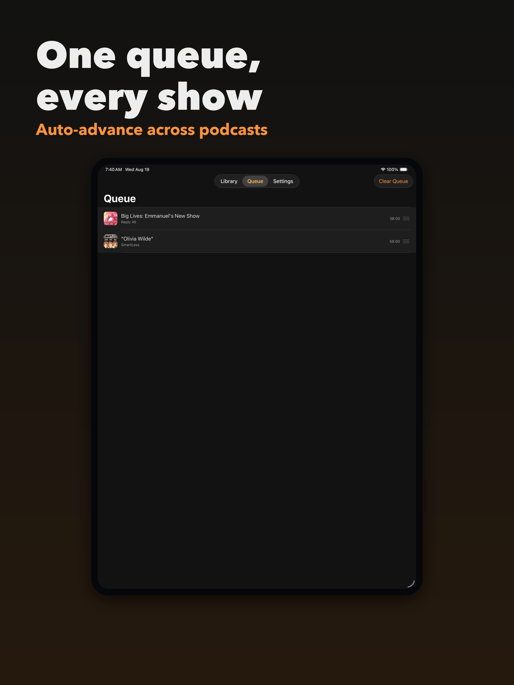 FeedCastX: Podcast Player screenshot 9
