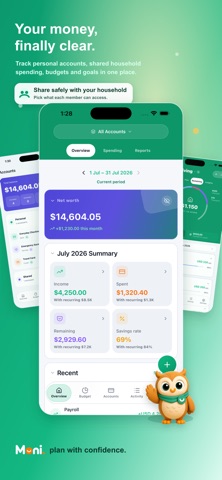 Moni: Budget & Expense Tracker Screenshot 1 of 7