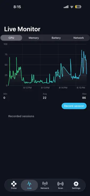 Pulse: System Network Monitor screenshot 3