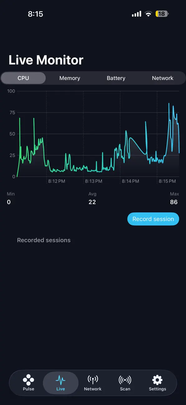 #3. Pulse: System Network Monitor (iOS) By: Pankaj Gaikar
