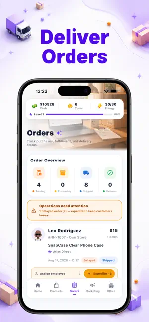 E-commerce Life Simulator screenshot 2