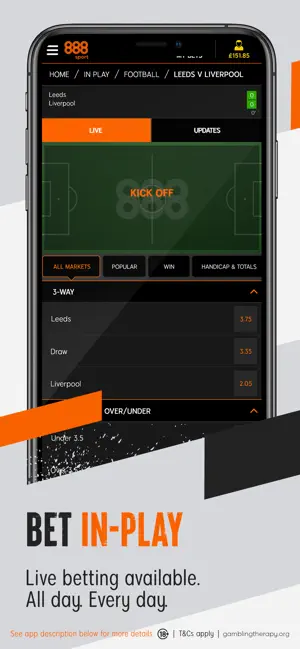 888 Sport: Live Sports Betting iPhone screenshot 4