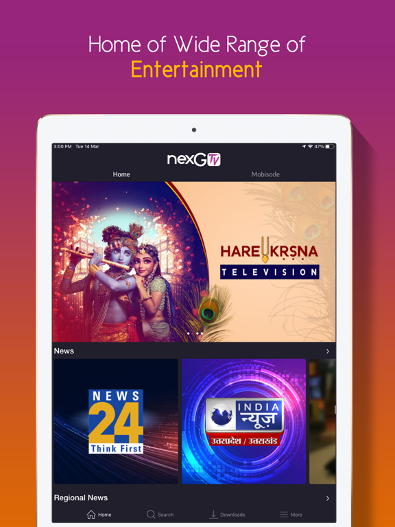Screenshot #4 pour nexGTv:Live TV,Movies,Videos