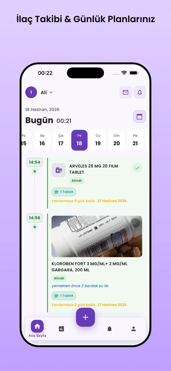 Screenshot #1 pour İlaç Hatırlatıcı - İlaç Vakti