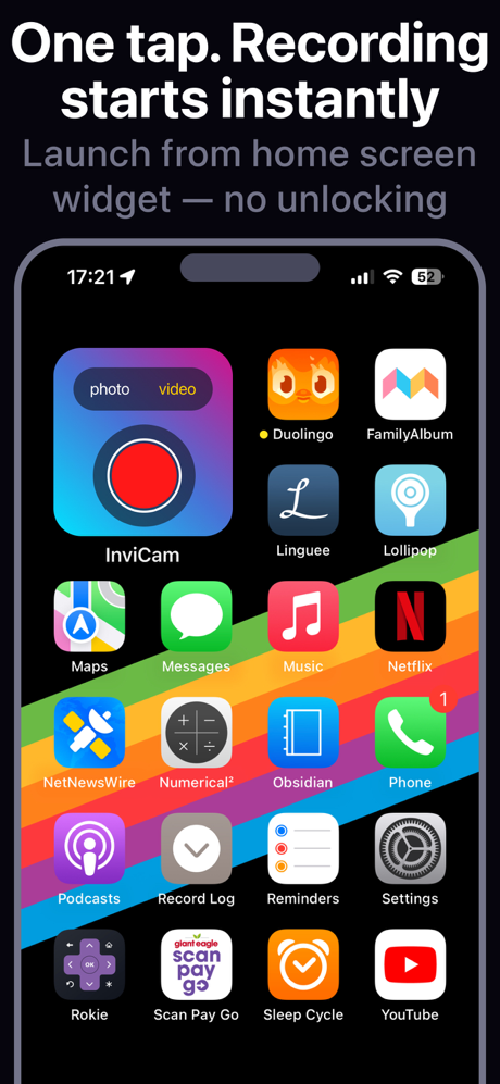 InviCam: Black Screen Camera screenshot 4